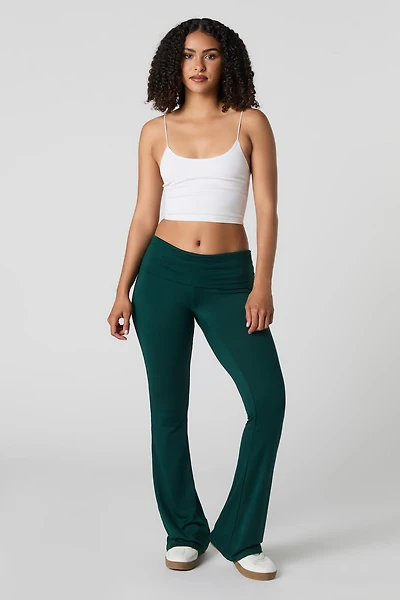 Legging évasé à taille repliée