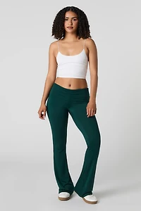Legging évasé à taille repliée