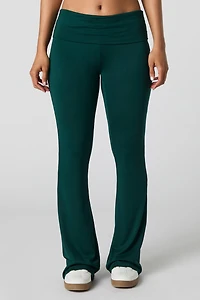 Legging évasé à taille repliée
