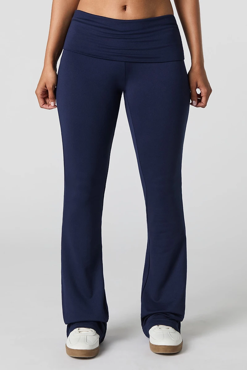 Legging évasé à taille repliée