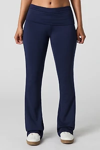 Legging évasé à taille repliée