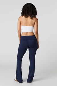 Legging évasé à taille repliée