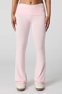Legging évasé à taille repliée