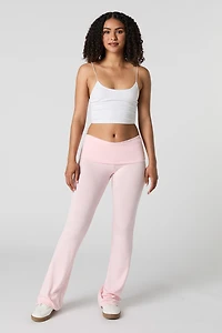 Legging évasé à taille repliée