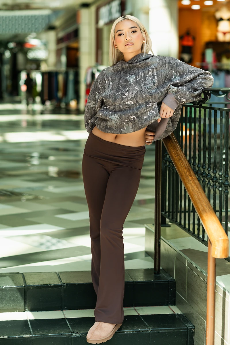 Foldover Flare Legging