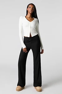 Ribbed Wide Leg Pant