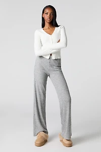 Ribbed Wide Leg Pant