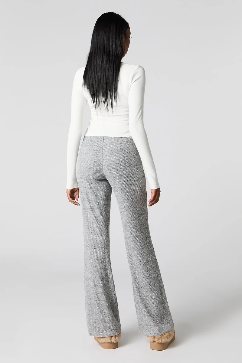 Ribbed Wide Leg Pant