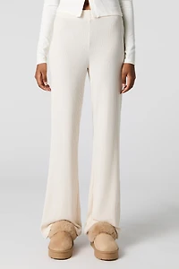 Ribbed Wide Leg Pant