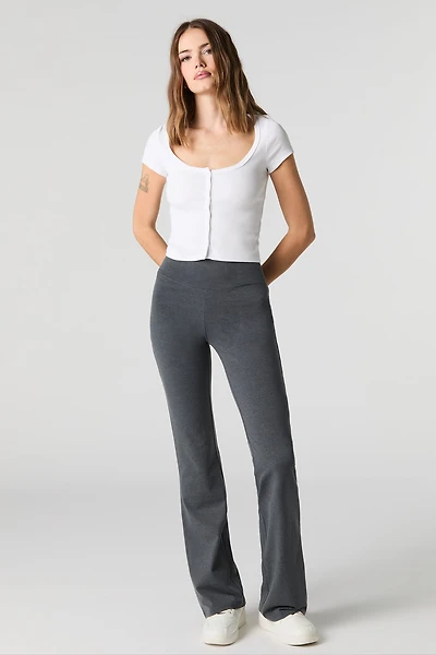 Pantalon évasé à taille large