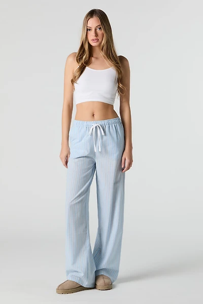 Pantalon de pyjama imprimé à jambe large