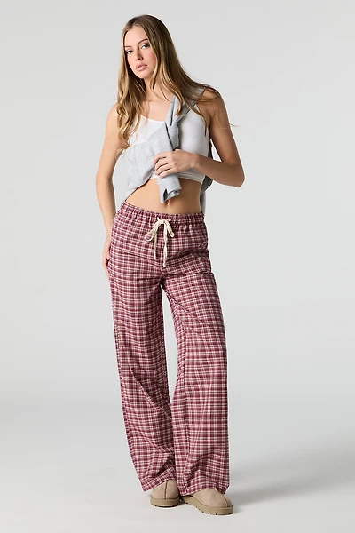 Pantalon de pyjama imprimé à jambe large