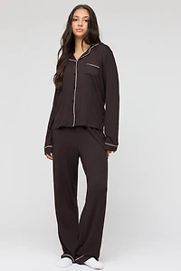 Button-Up Top & Pant Pajama Set