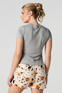 Ensemble-pyjama 2 pièces t-shirt et short Halloween