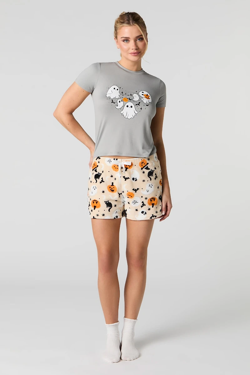 Ensemble-pyjama 2 pièces t-shirt et short Halloween