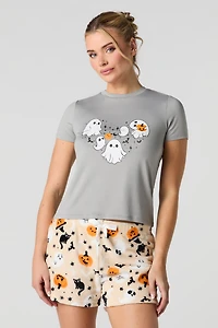 Ensemble-pyjama 2 pièces t-shirt et short Halloween