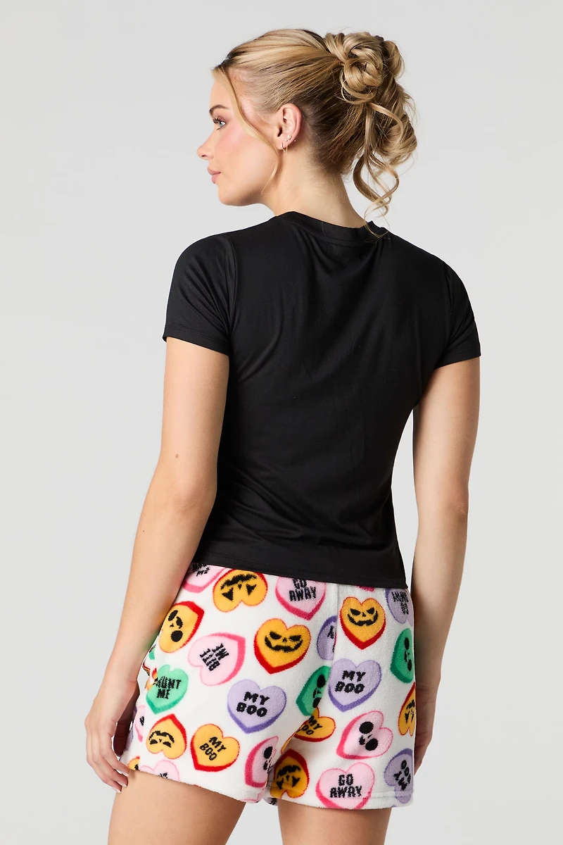 Ensemble-pyjama 2 pièces t-shirt et short Halloween