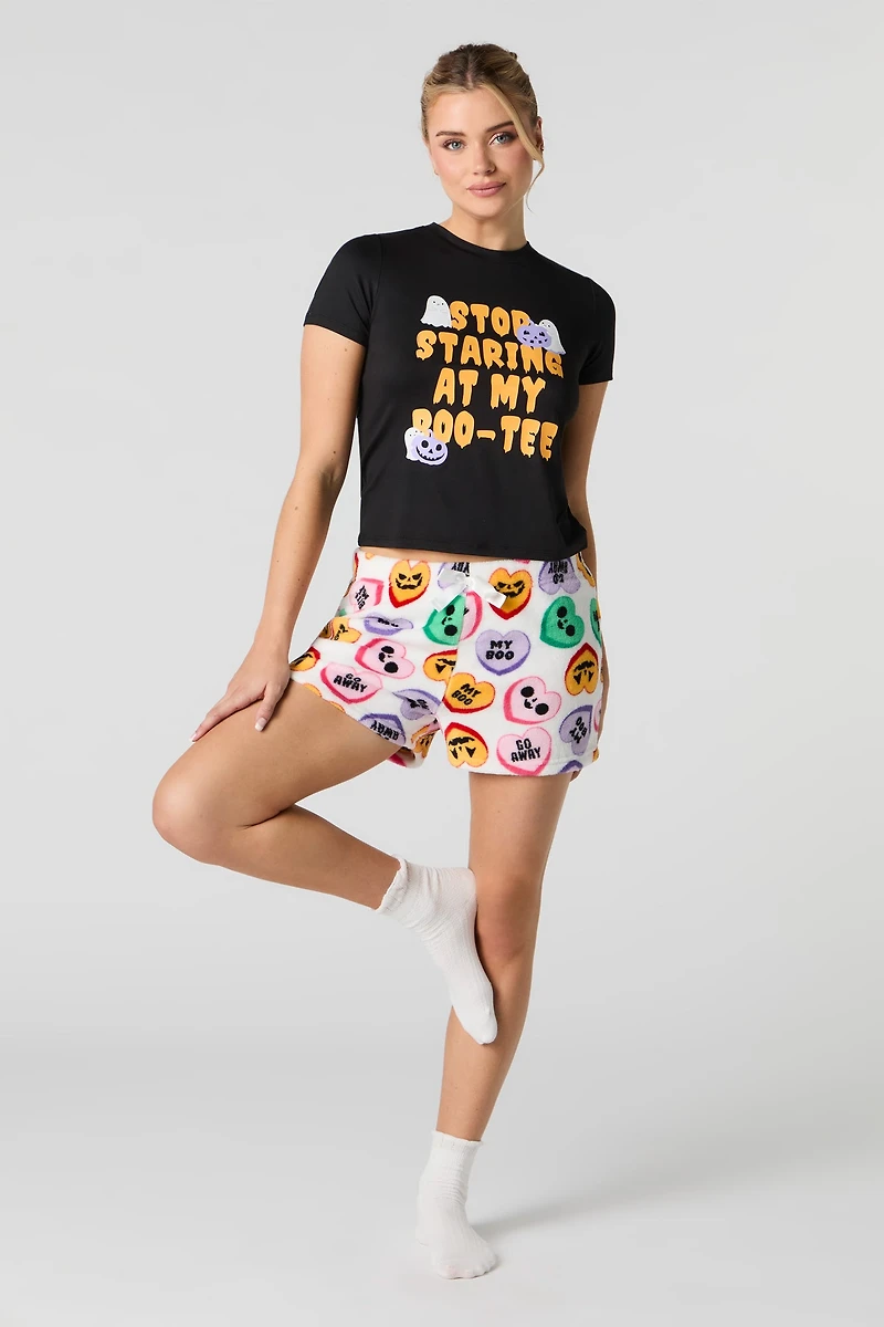 Ensemble-pyjama 2 pièces t-shirt et short Halloween
