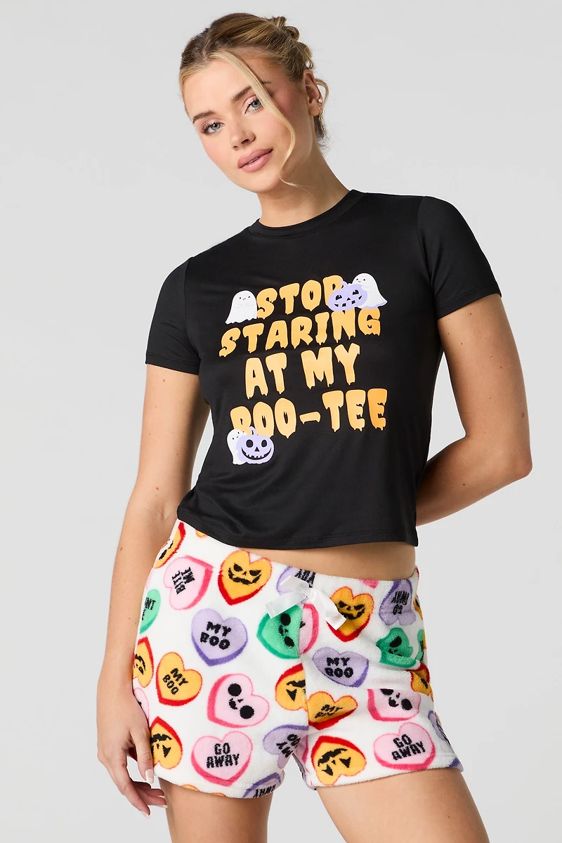 Ensemble-pyjama 2 pièces t-shirt et short Halloween