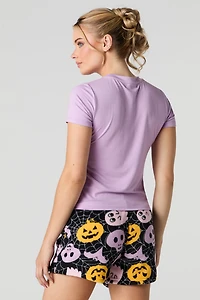 Ensemble-pyjama 2 pièces t-shirt et short Halloween