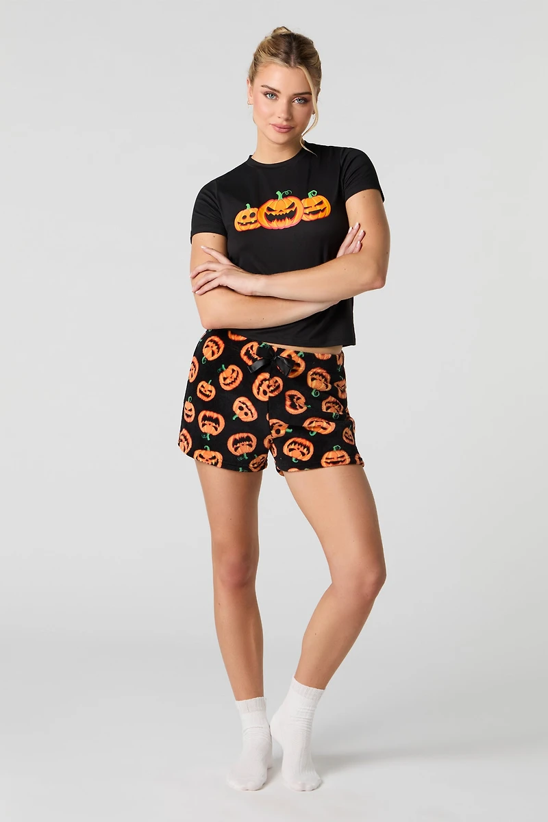 Ensemble-pyjama 2 pièces t-shirt et short Halloween