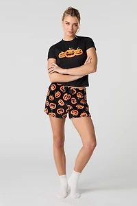 Ensemble-pyjama 2 pièces t-shirt et short Halloween