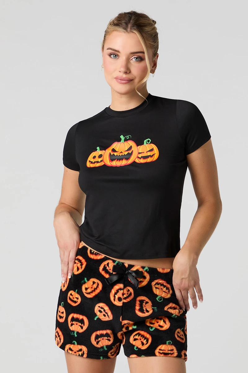 Ensemble-pyjama 2 pièces t-shirt et short Halloween