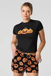 Ensemble-pyjama 2 pièces t-shirt et short Halloween