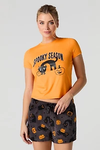 Ensemble-pyjama 2 pièces t-shirt et short Halloween