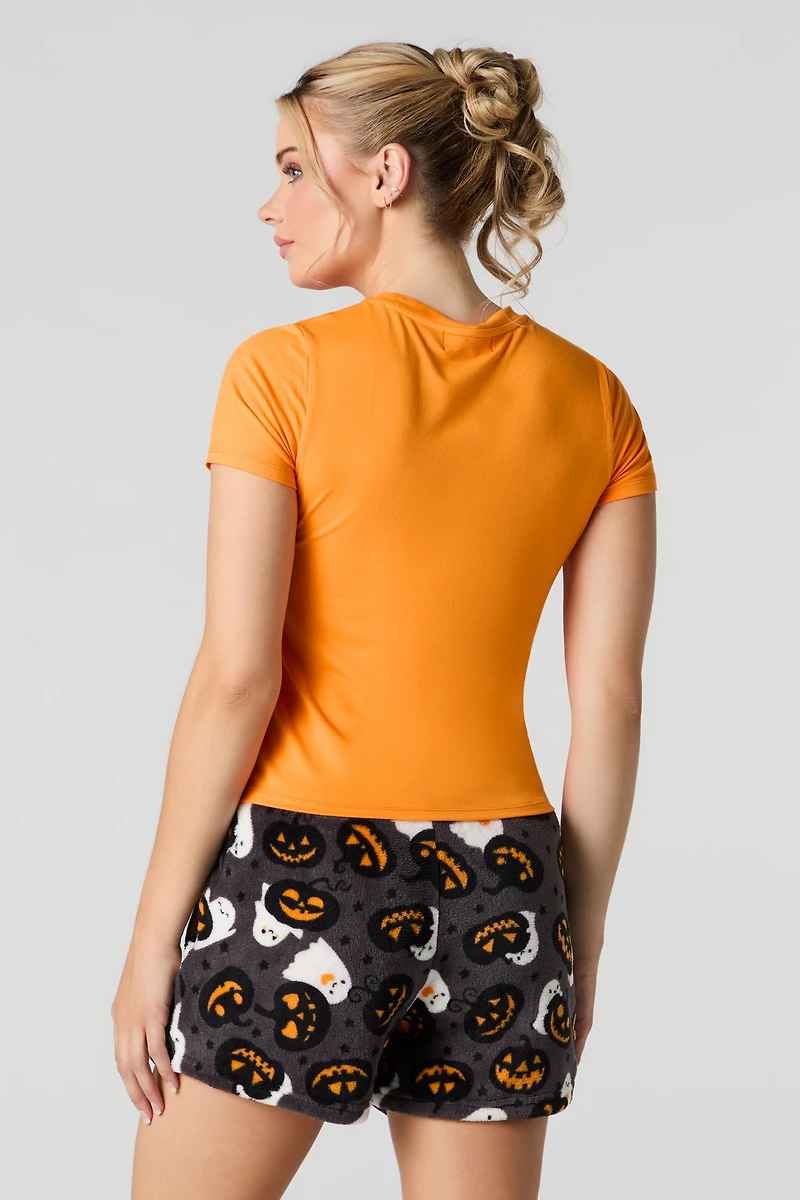 Ensemble-pyjama 2 pièces t-shirt et short Halloween