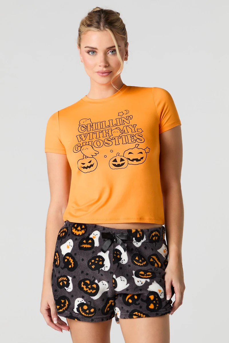 Ensemble-pyjama 2 pièces t-shirt et short Halloween