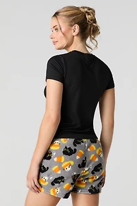 Ensemble-pyjama 2 pièces t-shirt et short Halloween
