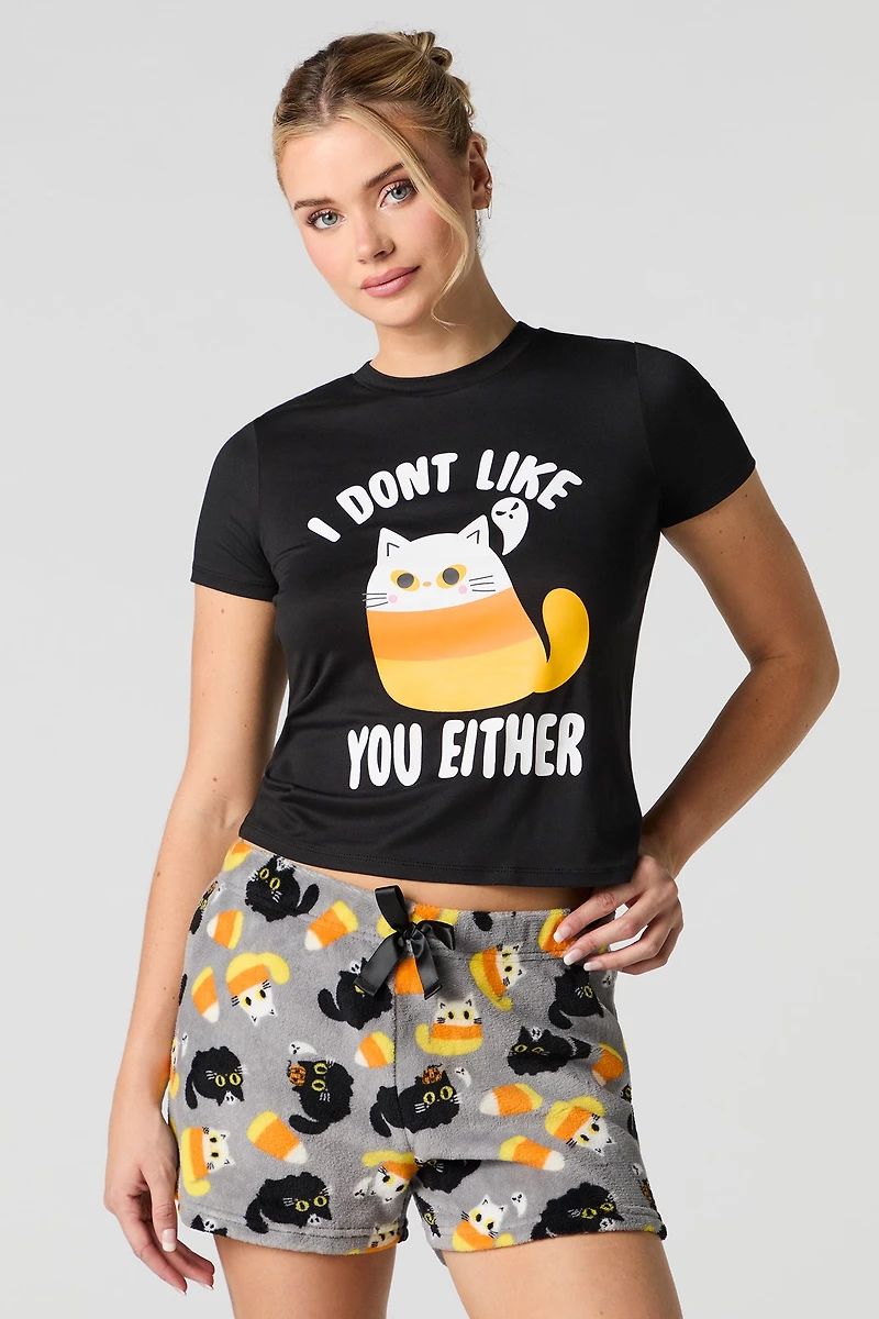Ensemble-pyjama 2 pièces t-shirt et short Halloween