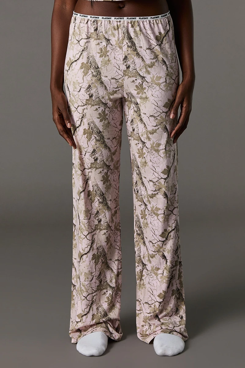 Ensemble pyjama avec camisole et pantalon à imprimé Playboy