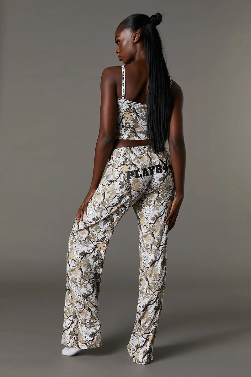 Ensemble pyjama avec camisole et pantalon à imprimé Playboy