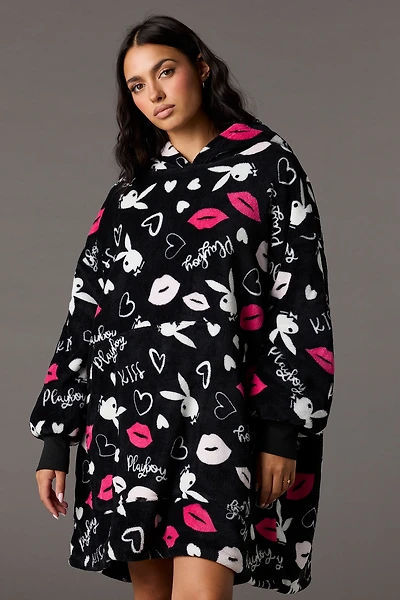 Playboy Plush Blanket Hoodie Humungo