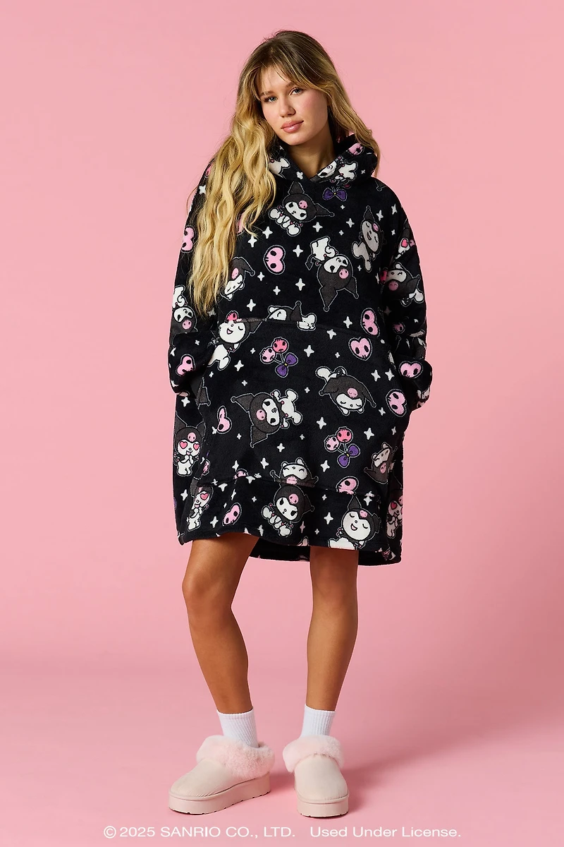 Kuromi™ Plush Blanket Hoodie