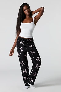 Plush Printed Pajama Pant