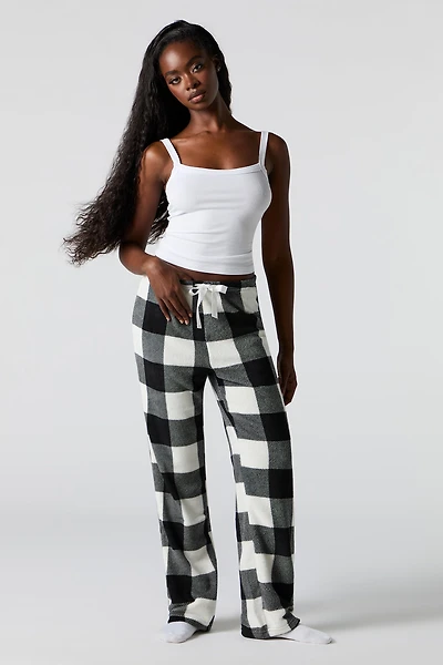 Plush Printed Pajama Pant