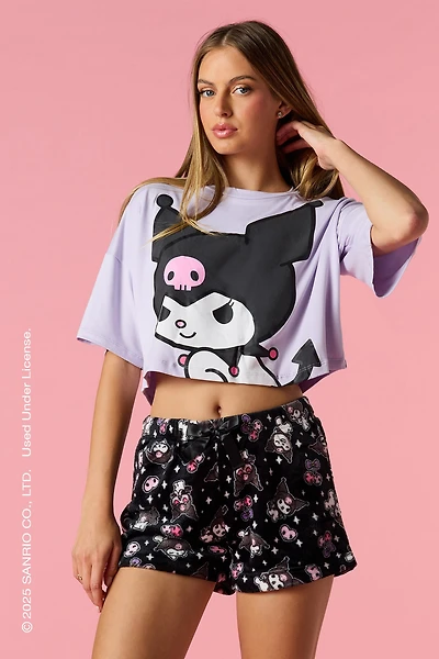 Kuromi™ T-Shirt & Short Pajama Set