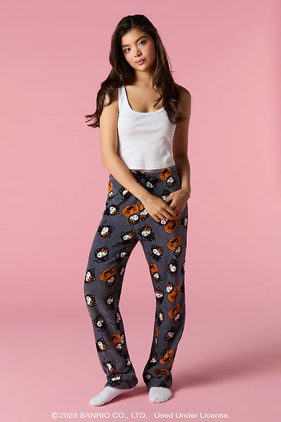 Pantalon de pyjama en peluche à imprimé Hello Kitty® Halloween
