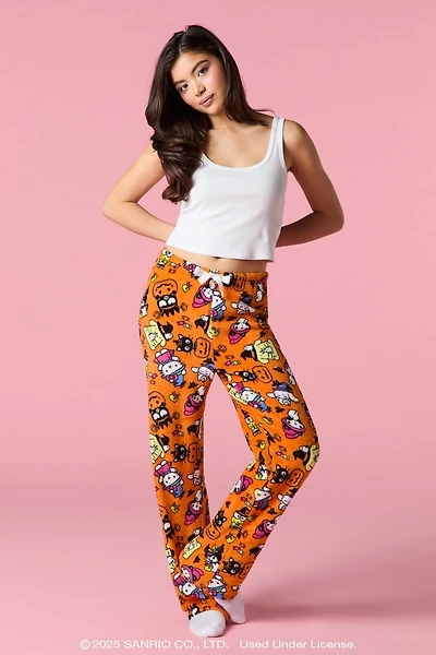 Pantalon de pyjama en peluche à imprimé Hello Kitty® and Friends Halloween