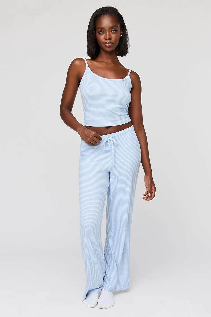 Ensemble pyjama avec camisole et pantalon imprimés
