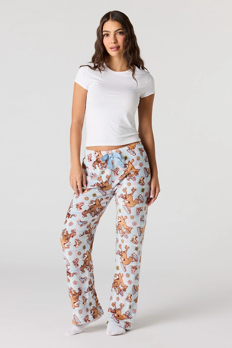 Holiday Printed Plush Pajama Pant