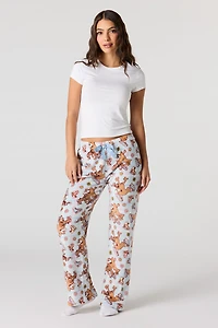Holiday Printed Plush Pajama Pant