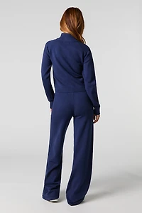 Number Jacquard Knit Pant