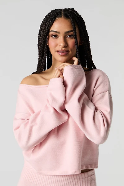 Off Shoulder Sweater