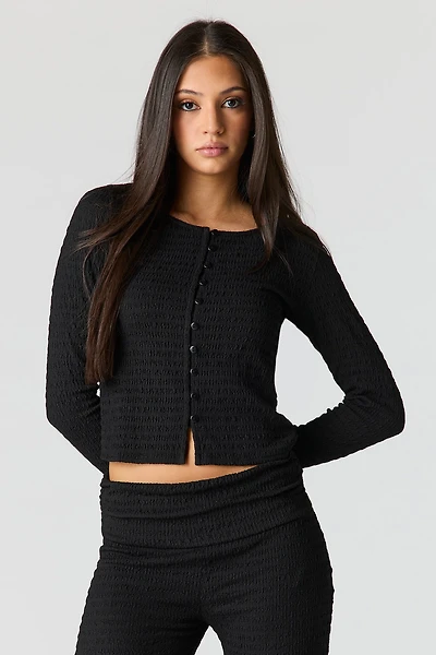Textured Cardigan