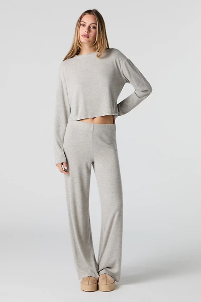 Wide Leg Knit Pant