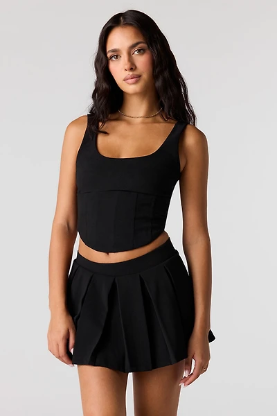 Pleated Mini Skort